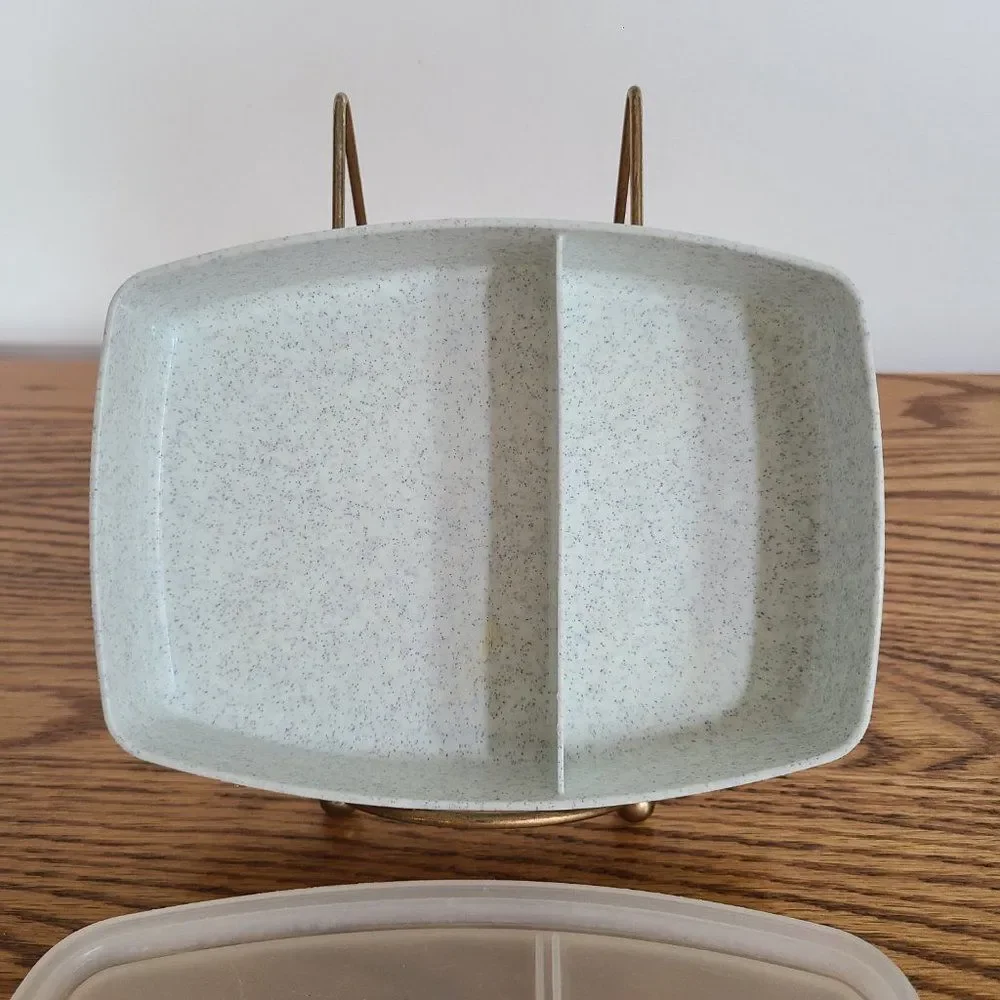 Tupperware Duo - Jr Store N Pour Cereal and Lid PLUS Slim Packette Divided Lunch